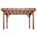 Backyard Discovery 14′ X 10′ Somerville Pergola W/ Electric – Dark Walnut DIY