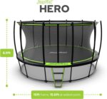 JumpFlex HERO 15 Backyard Outdoor Trampoline for Kids with Net & Ladder - Image 9