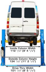 Atlas Automotive Equipment Atlas Equipment BP10000X Commercial Grade Baseplate 10 000 Lb. Capacity 2-Post Lift - Image 2