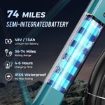 LEONX Aipas M2 Electric Mountain Bike – 1500W, 30MPH, 26″ Fat Tires - Image 3