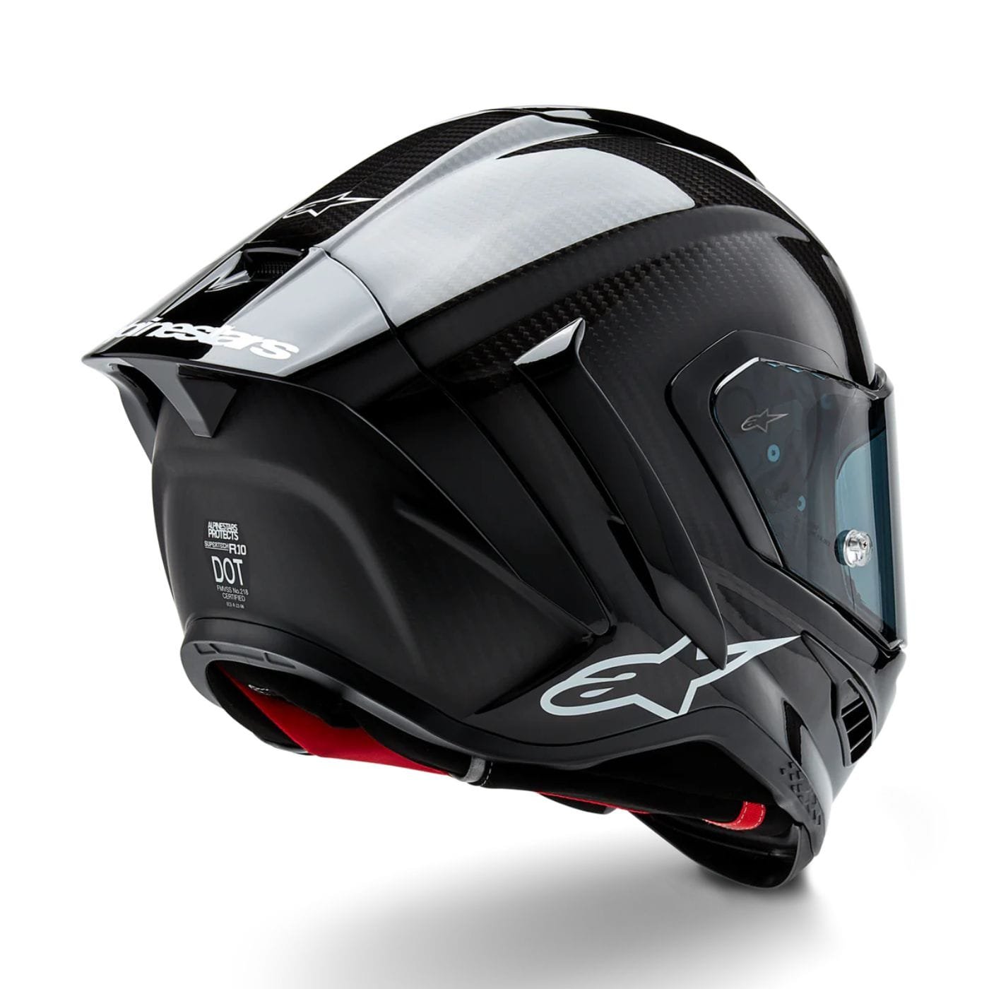kap-product-130-image-1.jpg Alpinestars Supertech R10 Element ECE 06 / FIM Full Face Helmet Gloss Black / Carbon / Silver - Image 1