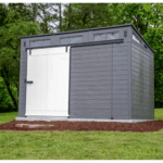 Modernist 10 ft. x 7 ft. Barn Door Storage Shed Suncast - Image 3
