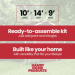 Rookwood 10 ft. W x 14 ft. D Wood Storage Shed - Image 7