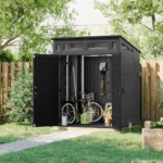 Suncast 6-Feet x 4-Feet Modernist Lean-to Resin Storage Shed (Floor Included) in Gray | BMS6583T - Image 3
