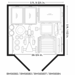 Suncast 6-Feet x 4-Feet Modernist Lean-to Resin Storage Shed (Floor Included) in Gray | BMS6583T - Image 8