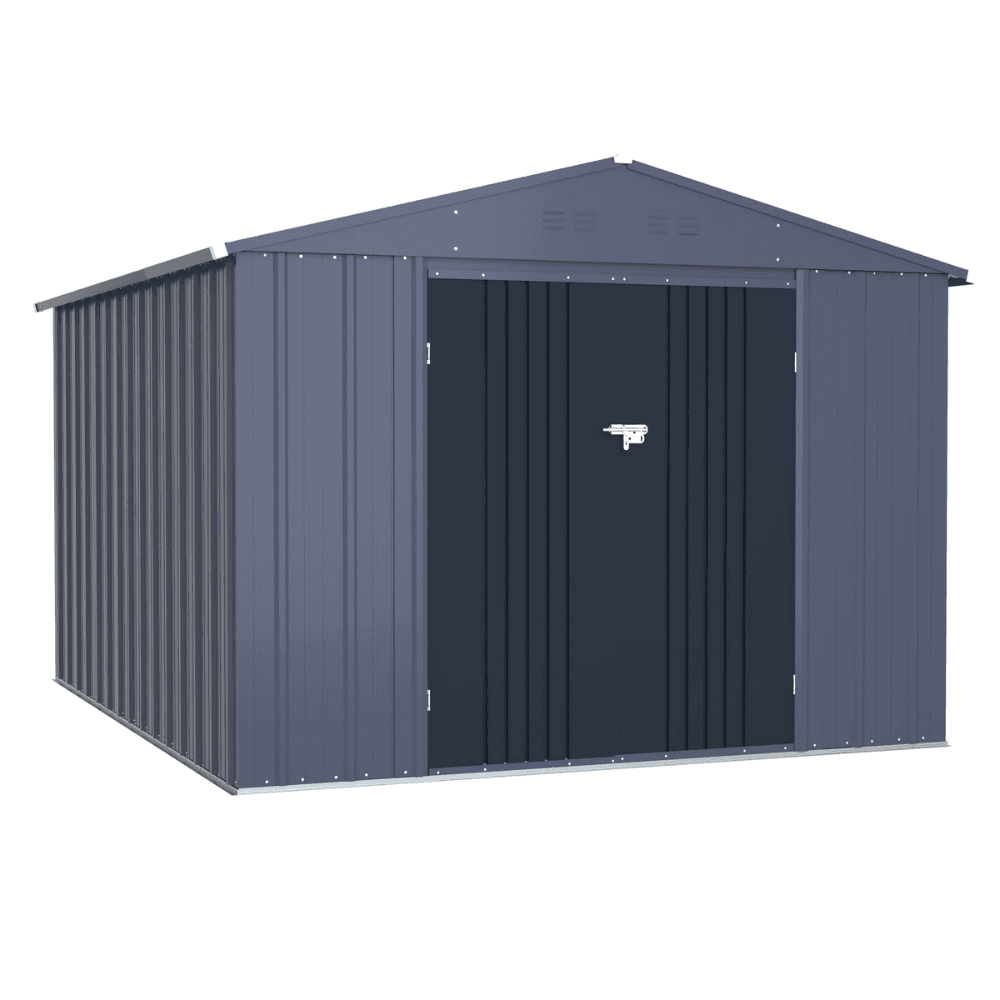 kap-product-280-image-1.png Veikous 8 ft. x 12 ft. Outdoor Storage Shed with Lockable Door and Vents - Image 1