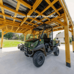 Backyard Discovery Kingsport 20′ x 20′ Cedar Wood Carport with Steel Roof - Image 8