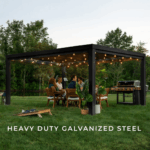 Backyard Discovery Trenton 4.9m x 3.7m Modern Steel Pergola - Image 10