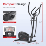 Sunny Health and Fitness Programmable Magnetic Elliptical - Image 3