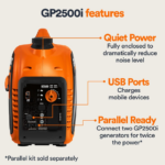 GENERAC 8251 GP2500i-2 INVERTER GENERATOR WITH COSENSE - Image 2