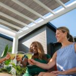 14×10 Windham Modern Steel Pergola With Sail Shade Soft Canopy - Image 12