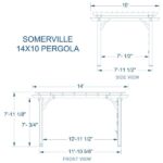 14×10 Somerville Pergola – Barnwood Stain - Image 3