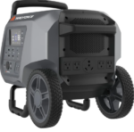 Yard Force Portable Power Station 2400-Watt Continuous 4800-Watt Peak, Bluetooth speaker, WIFI connection, Wireless Charging, RV 30A plug, LED light - Image 4
