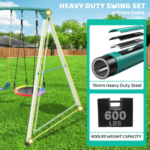 9.5′ Heavy-Duty Outdoor Porch Swing Set - Image 5