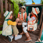Ranger Retreat Wooden Swing Set/Playset with Tent, Tube Slide and 3-Swings - Image 4