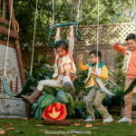 Ranger Retreat Wooden Swing Set/Playset with Tent, Tube Slide and 3-Swings - Image 8