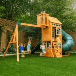 KidKraft Ridgemoor Perch Swing Set – Endless Outdoor Fun for Kids - Image 2