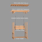 Backyard Discovery Callahan Cedar Wood Outdoor Pergola Swing Bench - Image 10