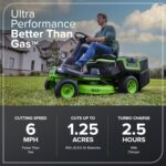Greenworks 60V 30” CrossoverT Riding Lawn Tractor with 8.0 Ah - Image 5