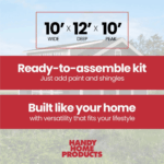 Handy Home Windemere 10×12 Storage Shed - Image 4