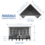 Backyard Discovery Ridgedale Traditional Pergola with Built-in Conversation Seating - Image 3