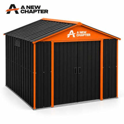 A New Chapter 8 ft. x 6 ft. Galvanized Steel Outdoor Storage Shed